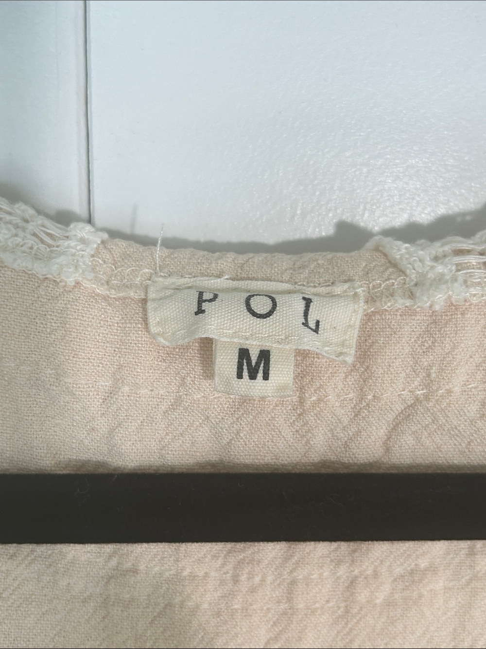 POL Beige & Cream Open-Weave Hooded Button Utility Jacket - Picture 2 of 7
